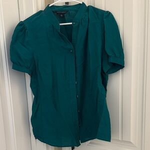 Banana Republic Teal Button-Down Shirt